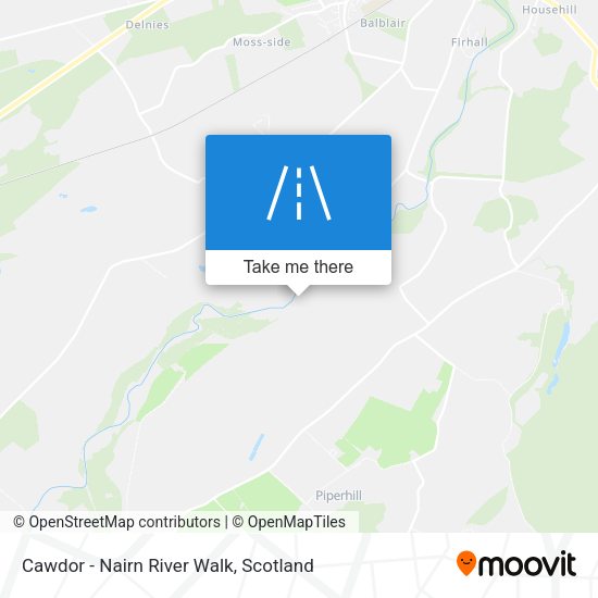 Cawdor - Nairn River Walk map