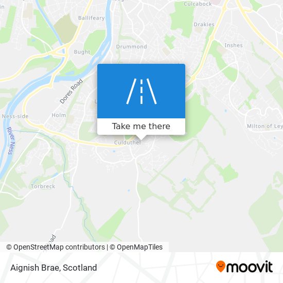 Aignish Brae map