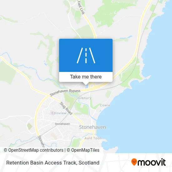 Retention Basin Access Track map