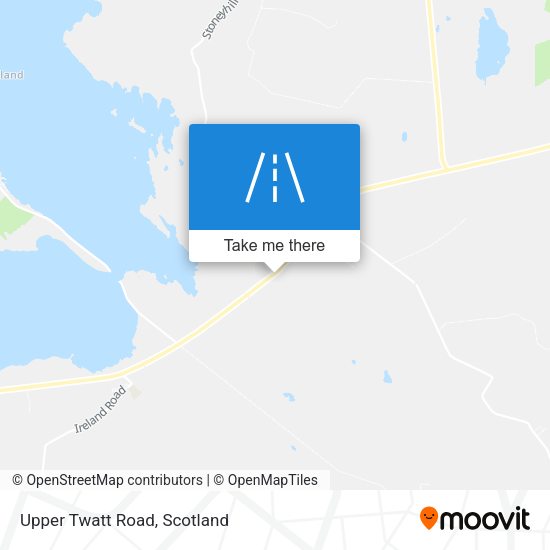 Upper Twatt Road map