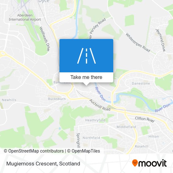Mugiemoss Crescent map