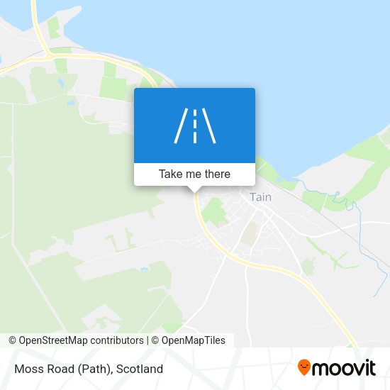 Moss Road (Path) map