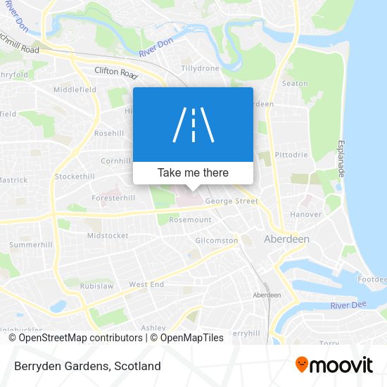 Berryden Gardens map