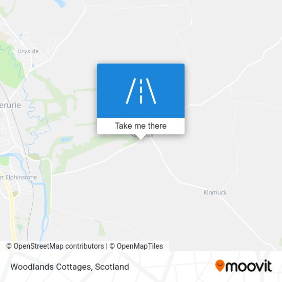 Woodlands Cottages map
