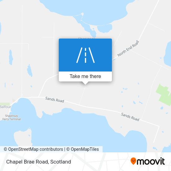 Chapel Brae Road map