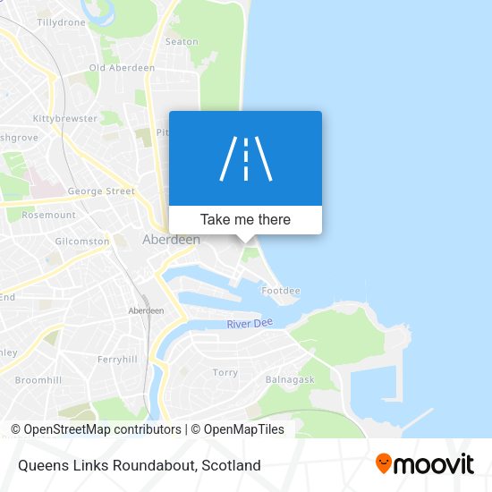 Queens Links Roundabout map