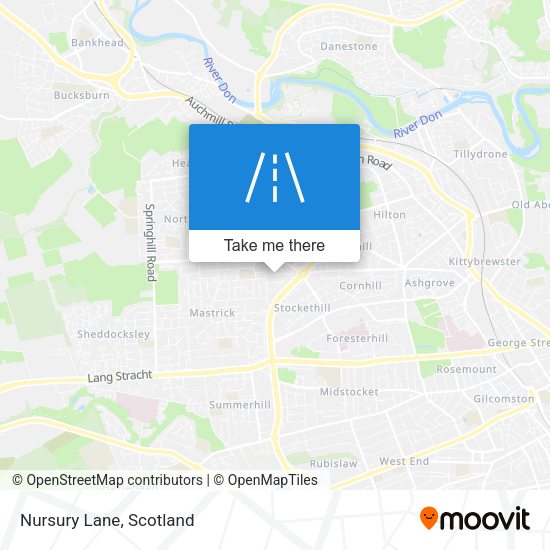 Nursury Lane map
