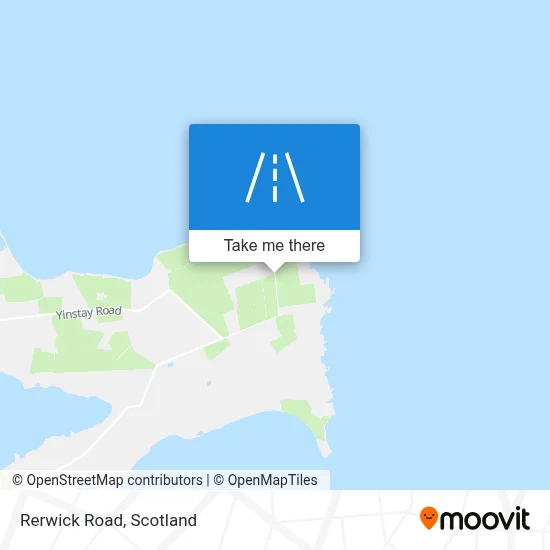 Rerwick Road map