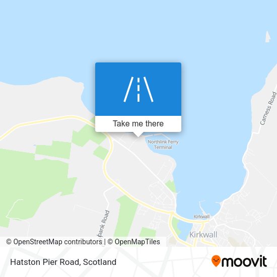 Hatston Pier Road map