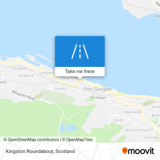 Kingston Roundabout map