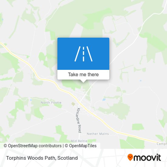 Torphins Woods Path map