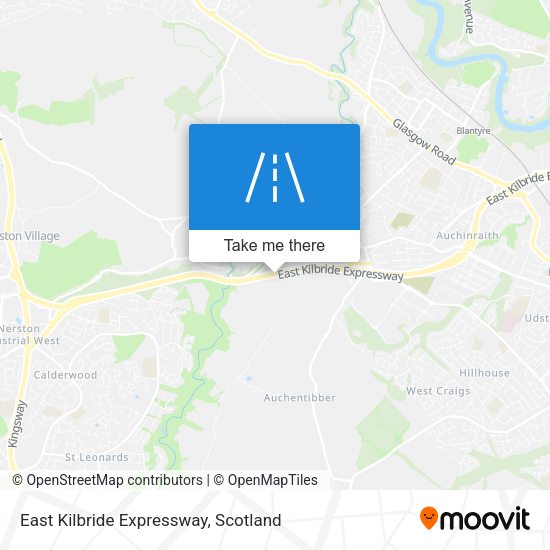 East Kilbride Expressway map