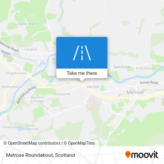 Melrose Roundabout map