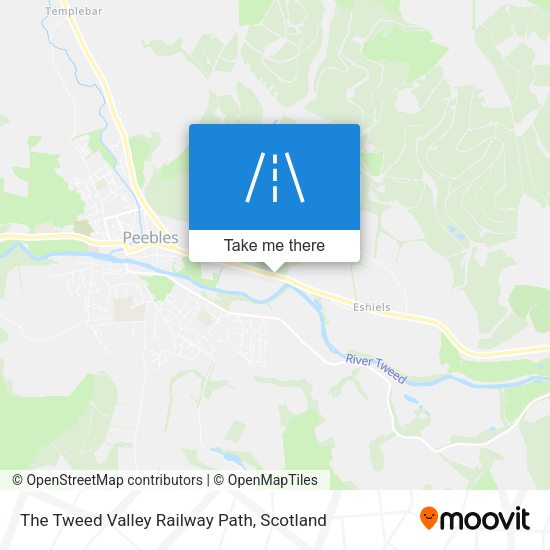 The Tweed Valley Railway Path map