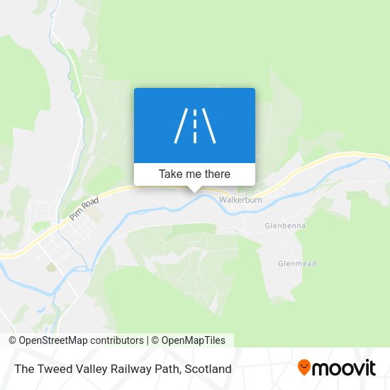 The Tweed Valley Railway Path map