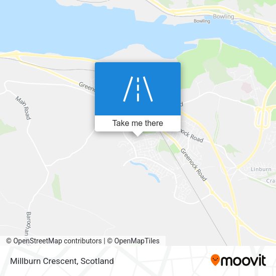Millburn Crescent map