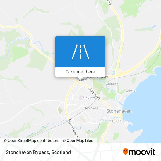 Stonehaven Bypass map