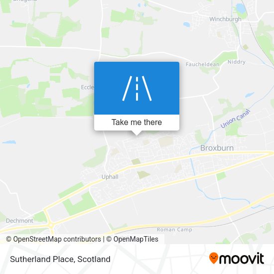 Sutherland Place map