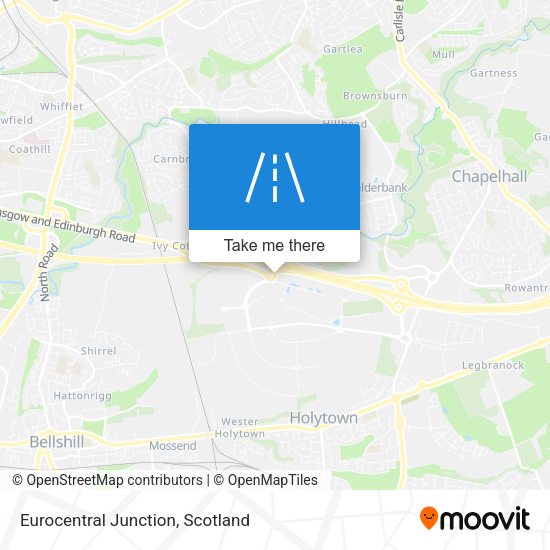 Eurocentral Junction map