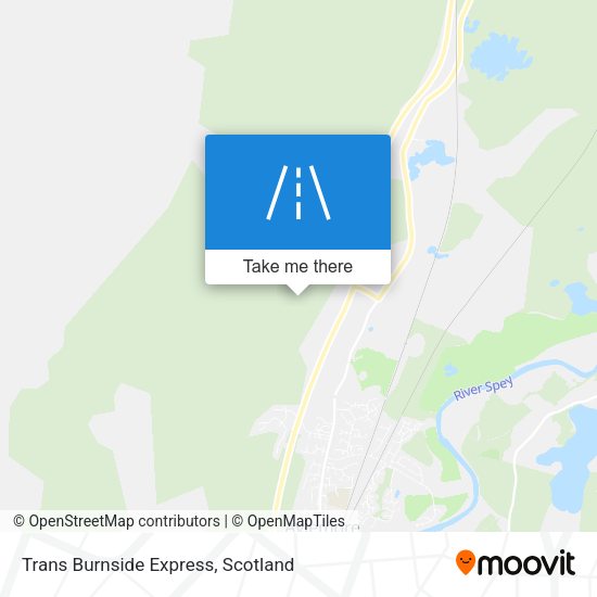 Trans Burnside Express map