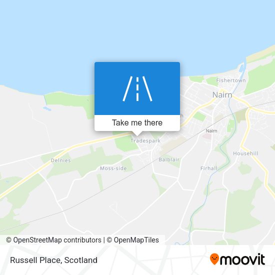 Russell Place map