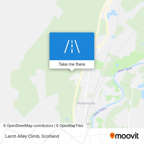 Larch Alley Climb map