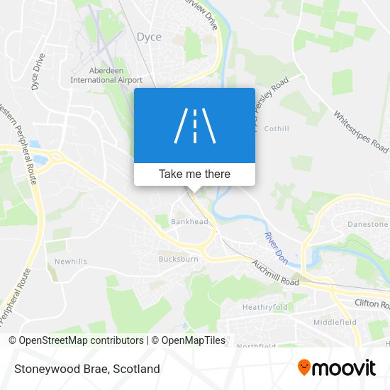 Stoneywood Brae map