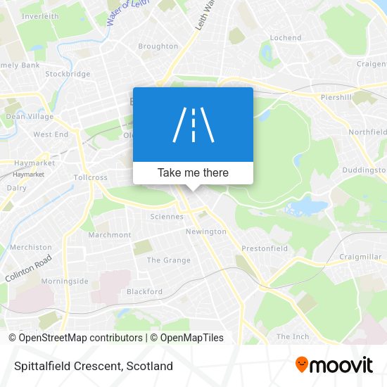 Spittalfield Crescent map
