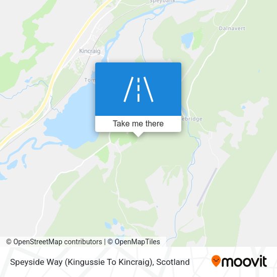 Speyside Way (Kingussie To Kincraig) map