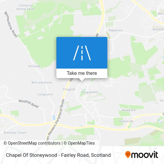 Chapel Of Stoneywood - Fairley Road map
