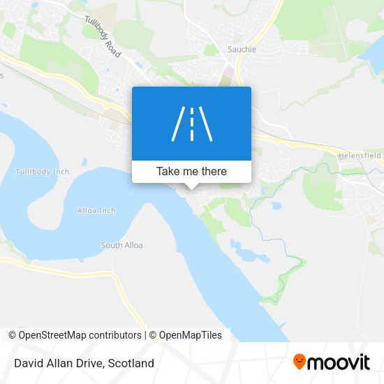 David Allan Drive map