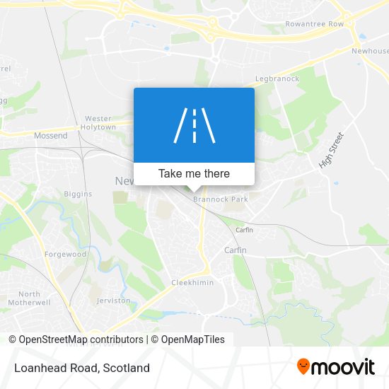 Loanhead Road map