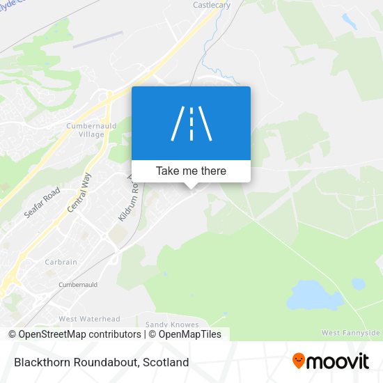 Blackthorn Roundabout map