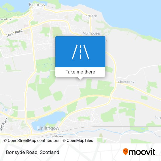 Bonsyde Road map