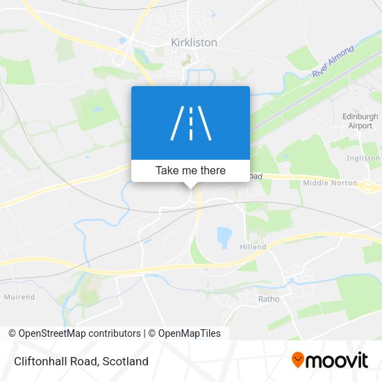 Cliftonhall Road map