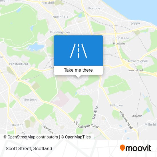 Scott Street map