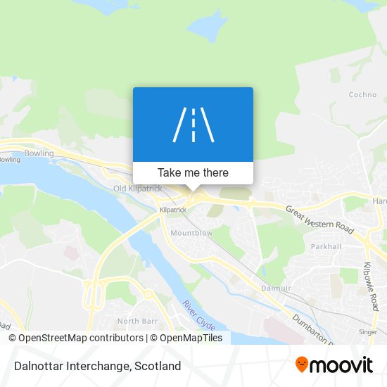 Dalnottar Interchange map