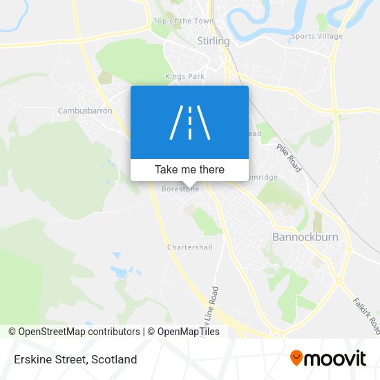Erskine Street map