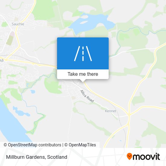 Millburn Gardens map