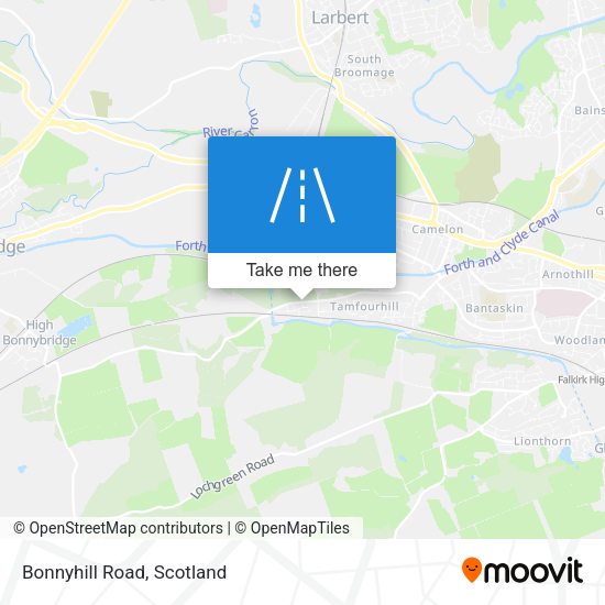 Bonnyhill Road map