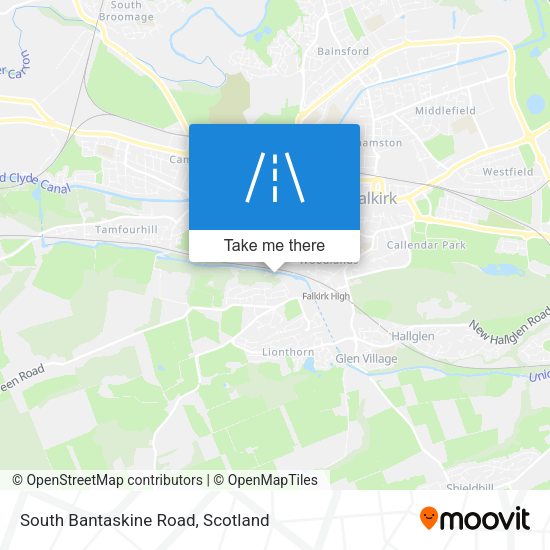 South Bantaskine Road map