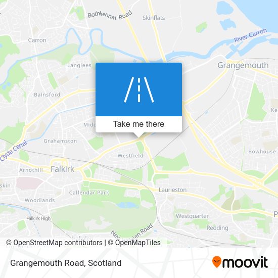 Grangemouth Road map