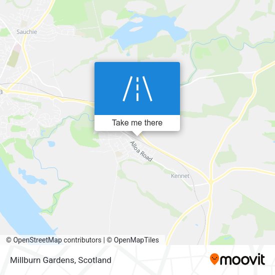 Millburn Gardens map