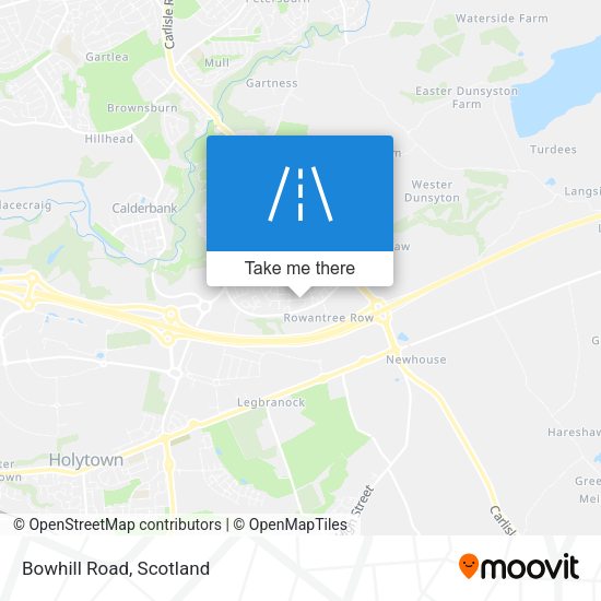 Bowhill Road map