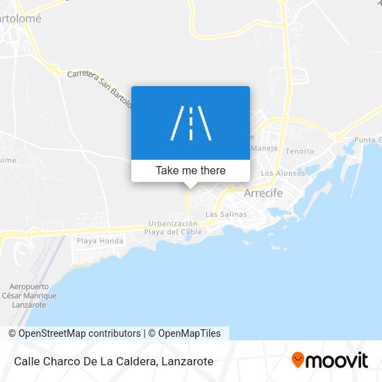 Calle Charco De La Caldera map