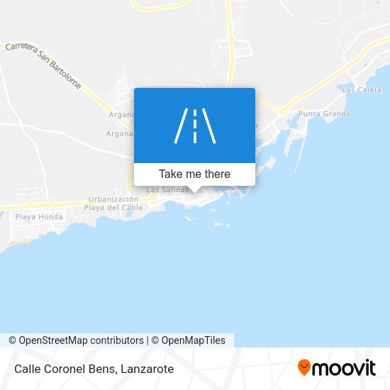 Calle Coronel Bens map