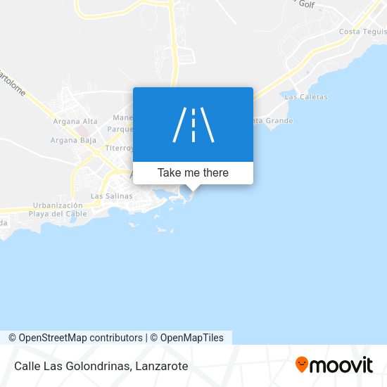 Calle Las Golondrinas map