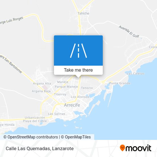 Calle Las Quemadas map