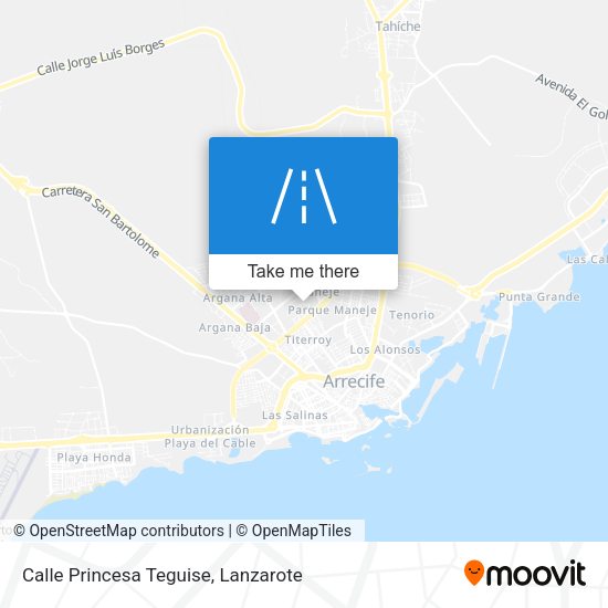 Calle Princesa Teguise map