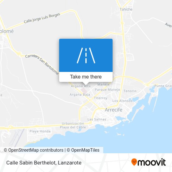 Calle Sabin Berthelot map